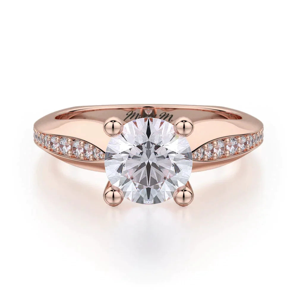 MICHAEL M Engagement Rings 18K Rose Gold Monaco R651-1 R651-1RG