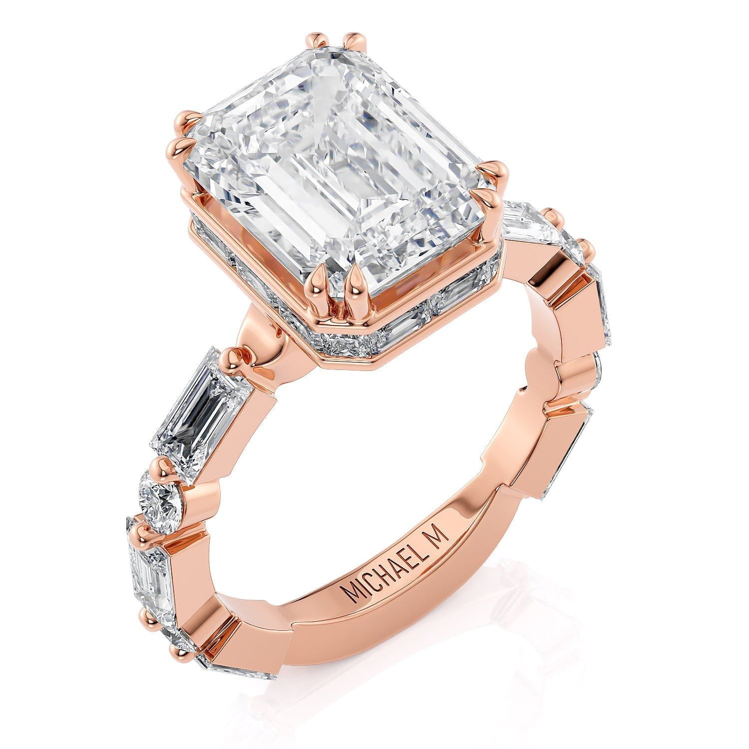 MICHAEL M Engagement Rings 18K Rose Gold Montage R830-3