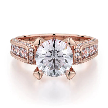 MICHAEL M Engagement Rings 18K Rose Gold Stella R399-2 R399-2RG
