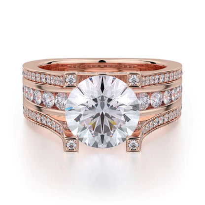 MICHAEL M Engagement Rings 18K Rose Gold Stella R410-2 R410-2RG