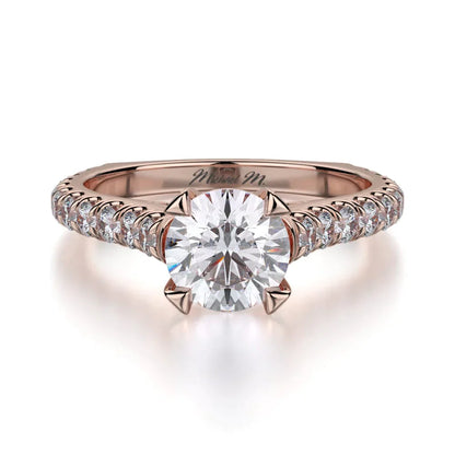 MICHAEL M Engagement Rings 18K Rose Gold Stella R655S-1 R655S-1RG