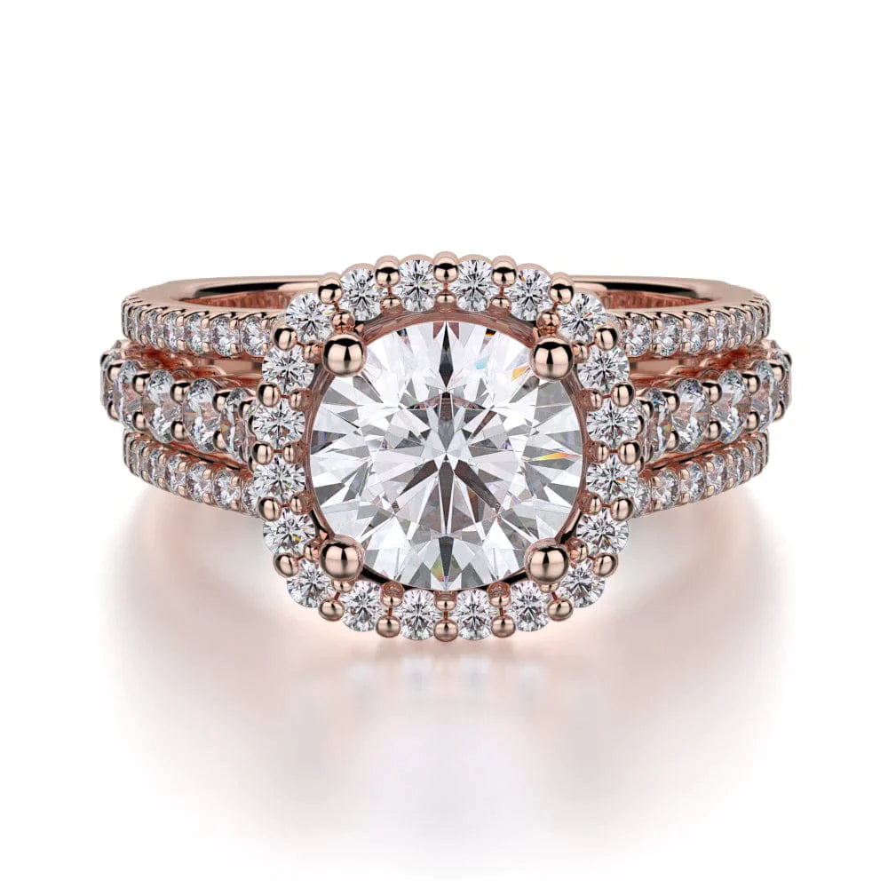MICHAEL M Engagement Rings 18K Rose Gold Stella R681-1.5 R681-1.5RG