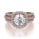 MICHAEL M Engagement Rings 18K Rose Gold Stella R681-1.5 R681-1.5RG