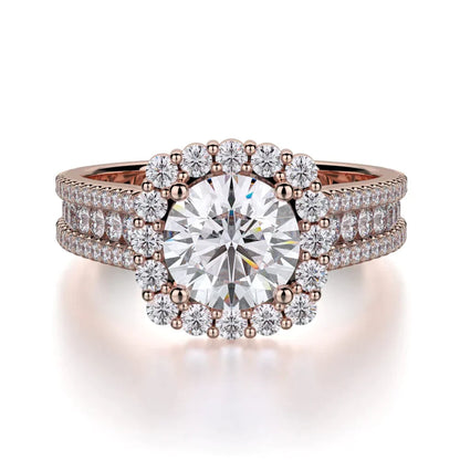MICHAEL M Engagement Rings 18K Rose Gold Stella R685-1 R685-1RG