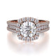 MICHAEL M Engagement Rings 18K Rose Gold Stella R685-1 R685-1RG