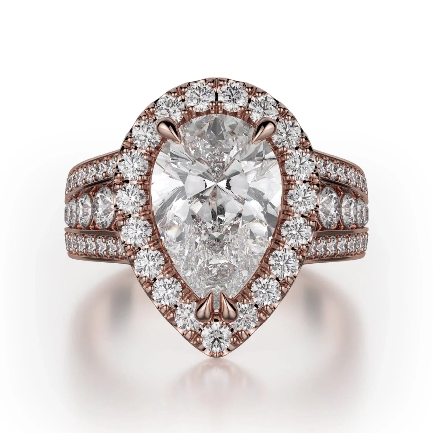 MICHAEL M Engagement Rings 18K Rose Gold Stella R766-2 R766-2RG