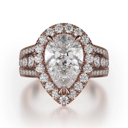 MICHAEL M Engagement Rings 18K Rose Gold Stella R766-2 R766-2RG