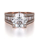 MICHAEL M Engagement Rings 18K Rose Gold Strada R325-2 R325-2RG