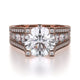 MICHAEL M Engagement Rings 18K Rose Gold Strada R325-2 R325-2RG