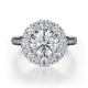 Michael M Prong Round Engagement Ring