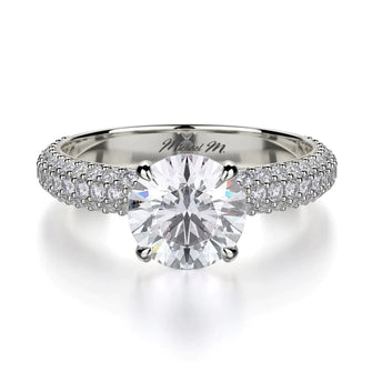 MICHAEL M Engagement Rings 18K White Gold Crown R699-1.5 R699-1.6