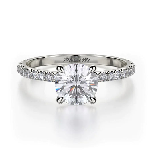 MICHAEL M Engagement Rings 18K White Gold Crown R706-1 R706-1WG