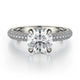 MICHAEL M Engagement Rings 18K White Gold Crown R707-2 R707-2WG