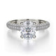 MICHAEL M Engagement Rings 18K White Gold Crown R708-2 R708-2WG