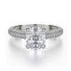 MICHAEL M Engagement Rings 18K White Gold Crown R708-2 R708-2WG
