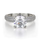 MICHAEL M Engagement Rings 18K White Gold Crown R710-1.5 R710-1.5WG
