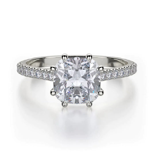 MICHAEL M Engagement Rings 18K White Gold Crown R712-1.5 R712-1.5WG