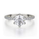 MICHAEL M Engagement Rings 18K White Gold Crown R713-1 R713-1WG