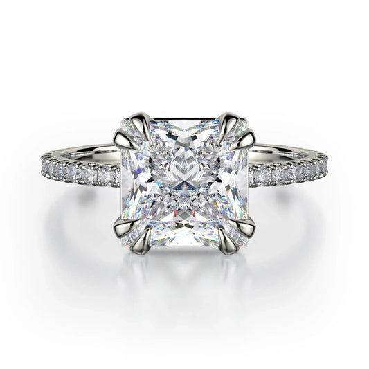 MICHAEL M Engagement Rings 18K White Gold Crown R715-2P R715-2PWG
