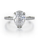 MICHAEL M Engagement Rings 18K White Gold Crown R715-2PR R715-2PRWG