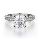 MICHAEL M Engagement Rings 18K White Gold Crown R716-2 R716-2WG