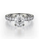 MICHAEL M Engagement Rings 18K White Gold Crown R731-2 R731-2WG