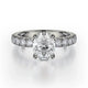 MICHAEL M Engagement Rings 18K White Gold Crown R731-2 R731-2WG