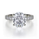 MICHAEL M Engagement Rings 18K White Gold Crown R731-3 R731-3WG