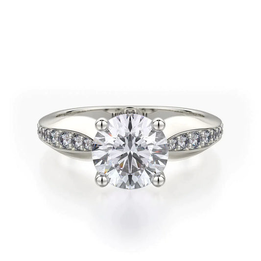 MICHAEL M Engagement Rings 18K White Gold Crown R733-1.5 R733-1.5WG