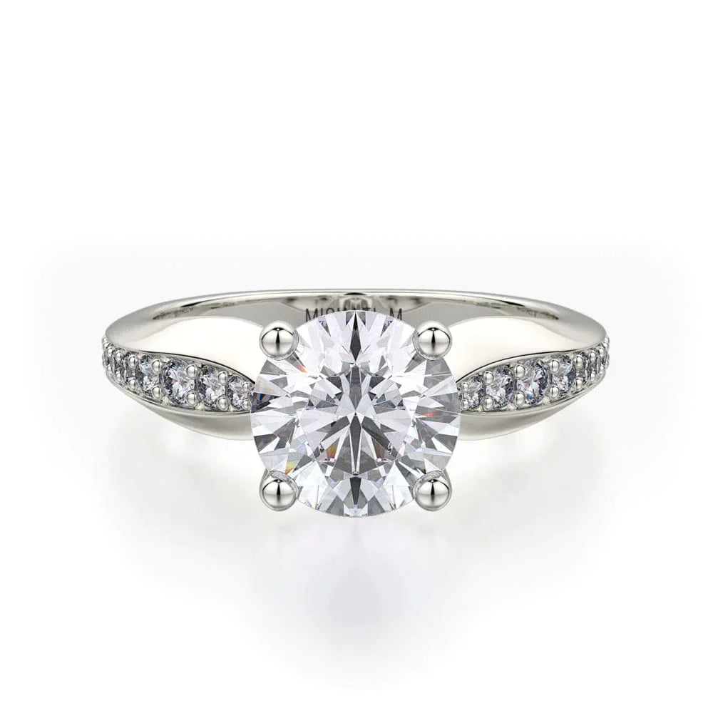 MICHAEL M Engagement Rings 18K White Gold Crown R733-1.5 R733-1.5WG