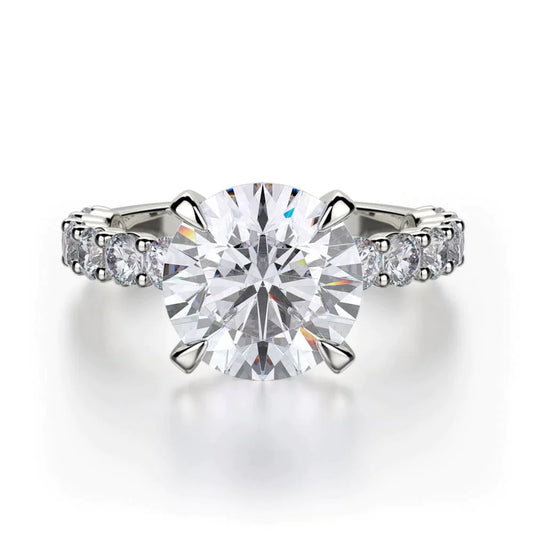 MICHAEL M Engagement Rings 18K White Gold CROWN R736-3 R736-3WG