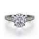 MICHAEL M Engagement Rings 18K White Gold Crown R743-3 R743-3WG