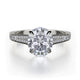 MICHAEL M Engagement Rings 18K White Gold Crown R743-3 R743-3WG