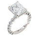 MICHAEL M Engagement Rings 18K White Gold Crown R782-3 Radiant