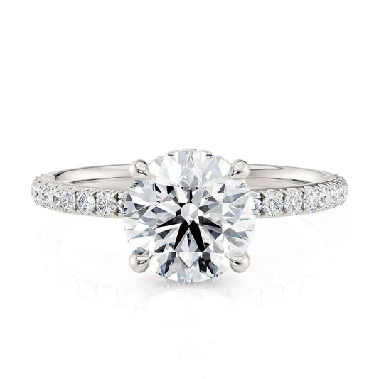 MICHAEL M Engagement Rings 18K White Gold Crown R788-1.5