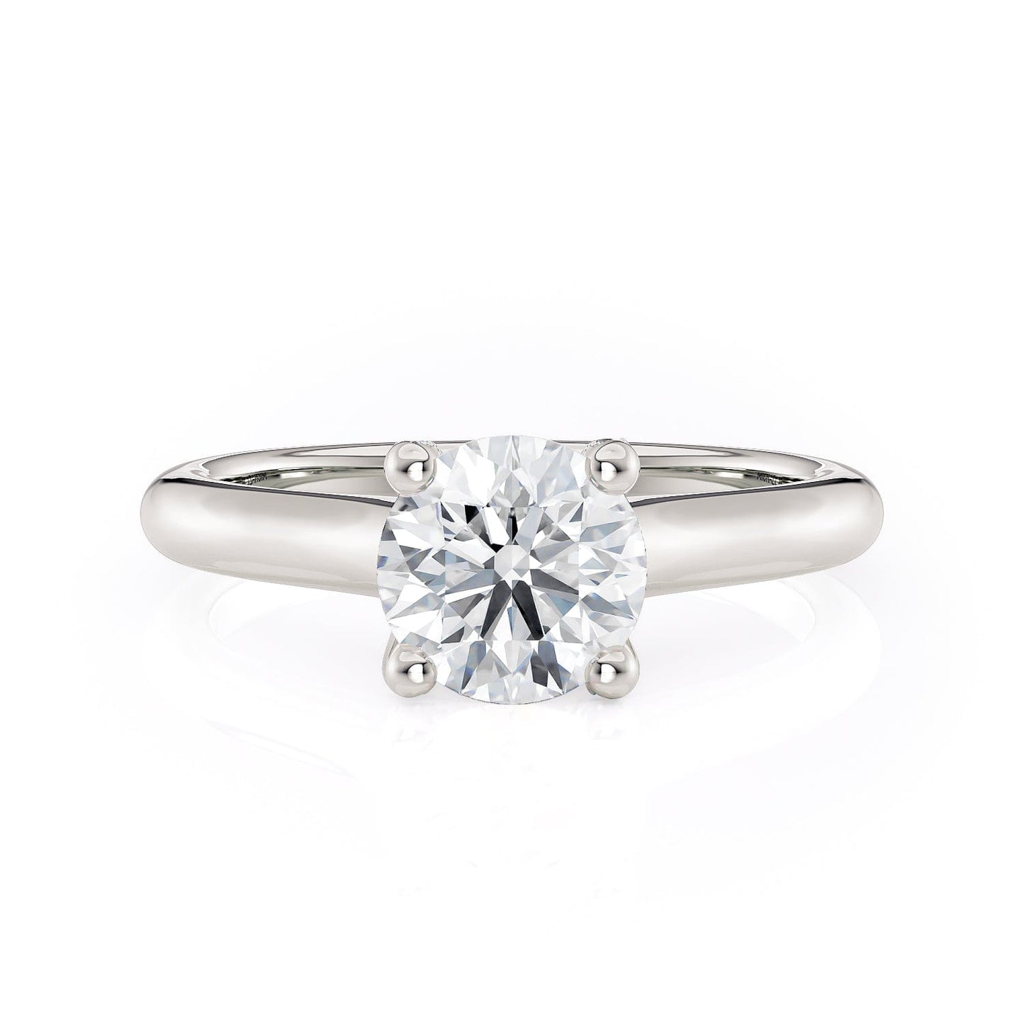 MICHAEL M Engagement Rings 18K White Gold Defined R519-1 R519-1WG