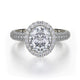 MICHAEL M Engagement Rings 18K White Gold Defined R730-2 R730-2WG