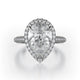 MICHAEL M Engagement Rings 18K White Gold Defined R730-2PR R730-2PR-WG