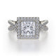 MICHAEL M Engagement Rings 18K White Gold Defined R738-2 R738-2WG