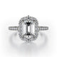 MICHAEL M Engagement Rings 18K White Gold Defined R739-2EM R739-2EM-WG