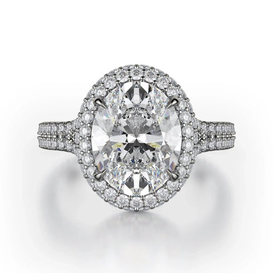 MICHAEL M Engagement Rings 18K White Gold Defined R778-3 R778-3WG