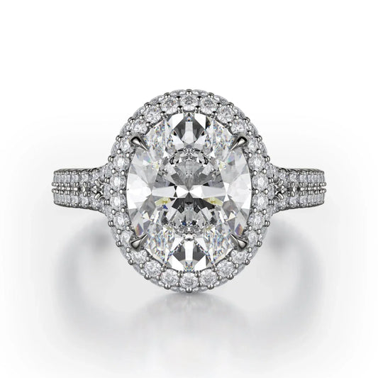 MICHAEL M Engagement Rings 18K White Gold Defined R778-3 R778-3WG