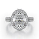 MICHAEL M Engagement Rings 18K White Gold Defined R778-3 R778-3WG