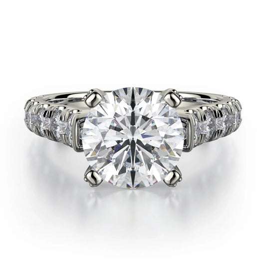 MICHAEL M Engagement Rings 18K White Gold Europa R255-2 R255-2WG