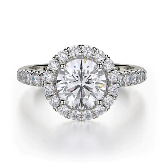 MICHAEL M Engagement Rings 18K White Gold Europa R320-1.5 R320-1.5WG