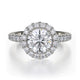 MICHAEL M Engagement Rings 18K White Gold Europa R320-1.5 R320-1.5WG