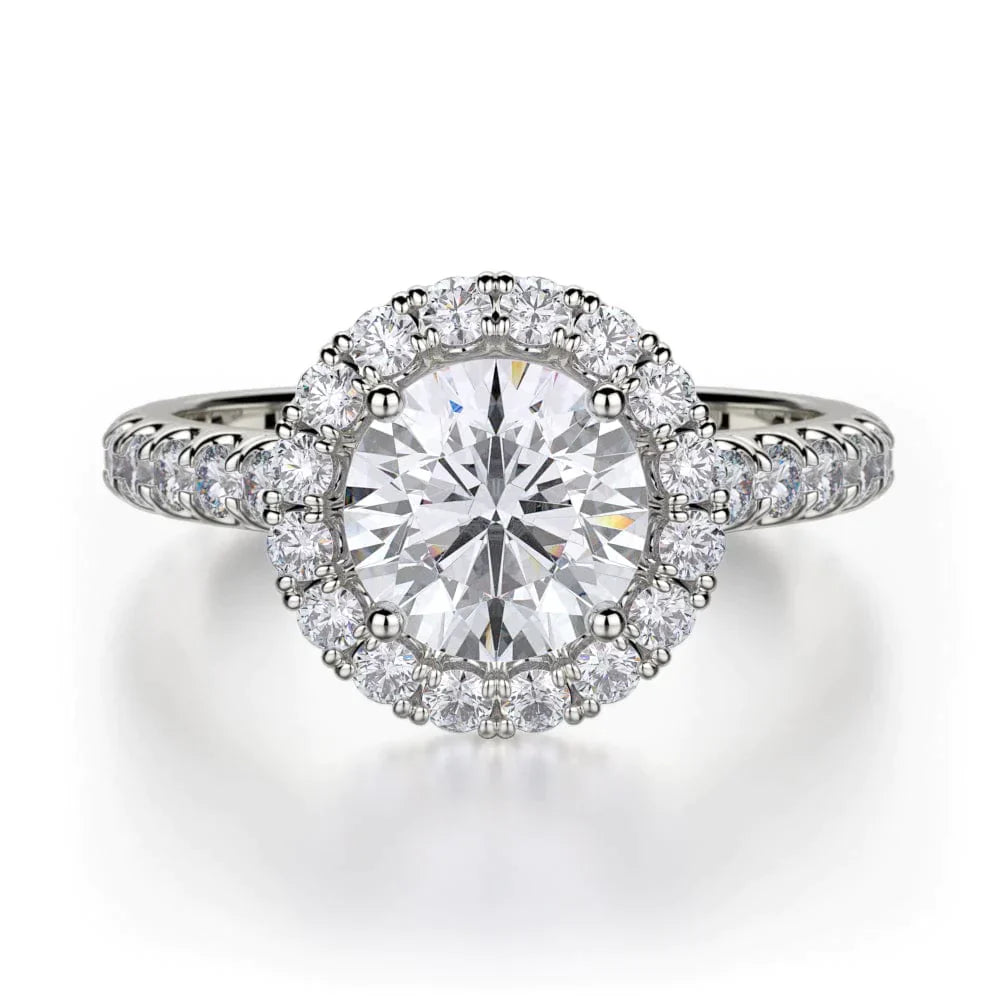 MICHAEL M Engagement Rings 18K White Gold Europa R320-1.5 R320-1.5WG