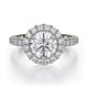 MICHAEL M Engagement Rings 18K White Gold Europa R320-1.5 R320-1.5WG