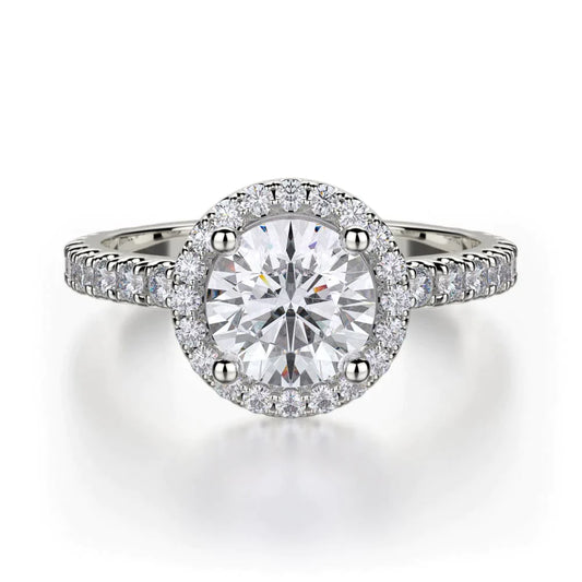 MICHAEL M Engagement Rings 18K White Gold Europa R320S-1 R320S-1WG