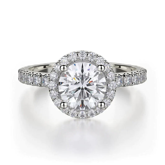 MICHAEL M Engagement Rings 18K White Gold Europa R320S-1 R320S-1WG